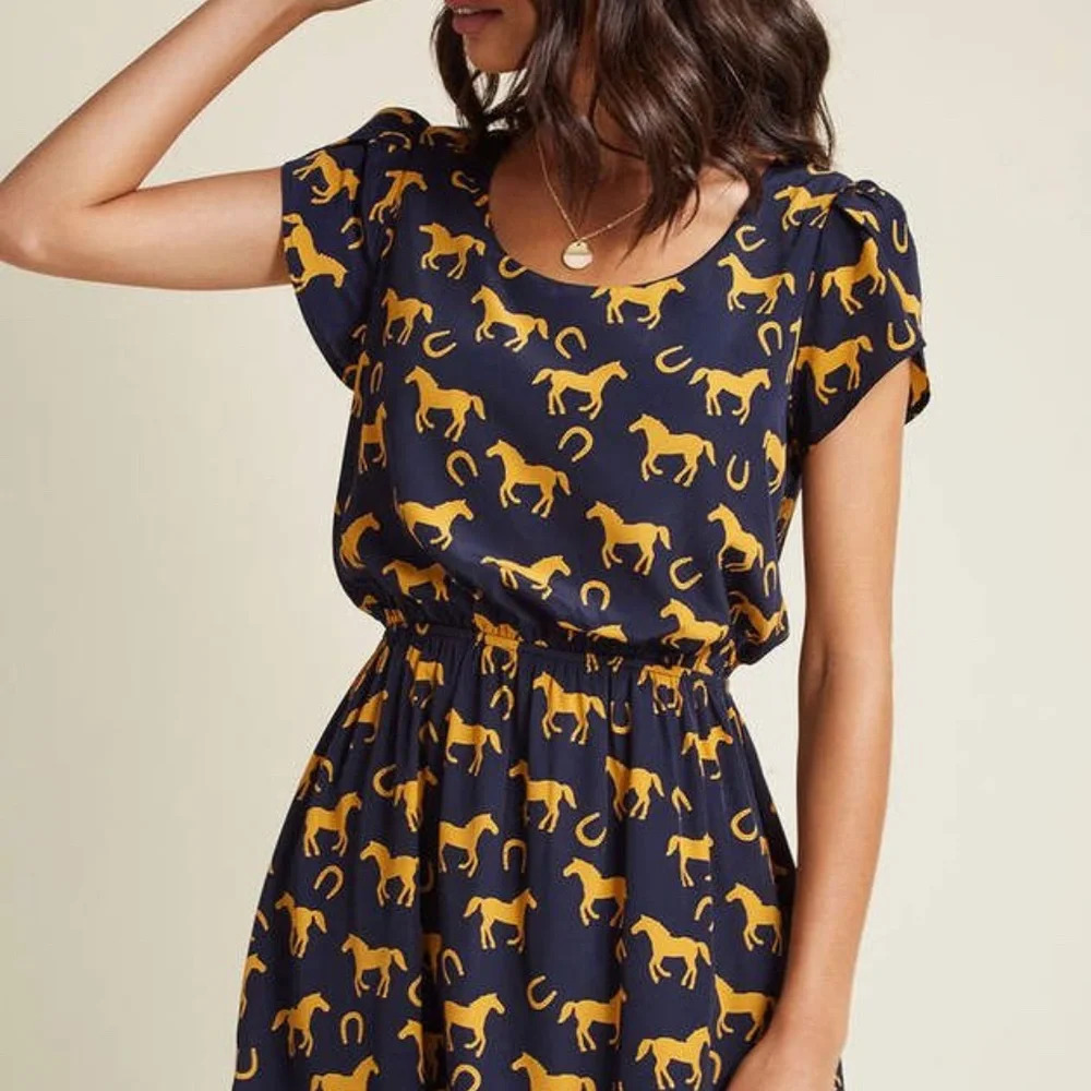 Modcloth "Oh My Gosh" in Horses